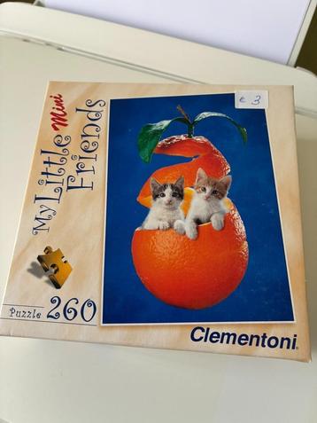 2 kinderpuzzels "poesjes" 260 stukjes Clementoni beschikbaar voor biedingen