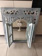Miroir déco fenêtre en bois, Maison & Meubles, Moins de 100 cm, Comme neuf, Enlèvement, 50 à 75 cm