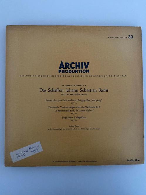Bach Walcha Sei Gegrüsset Jesu Gütig Vom Himmel Hoch Sopra, CD & DVD, CD | Classique, Comme neuf, Orchestre ou Ballet, Baroque