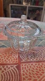 Vintage mooi afgewerkt glazen bonbonnière met deksel, Huis en Inrichting, Keuken | Servies, Ophalen, Gebruikt, Overige typen, Glas
