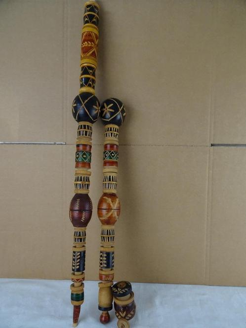 Pipe vintage pipe en bois pipe décorative 137 cm 1960, Antiquités & Art, Curiosités & Brocante, Enlèvement ou Envoi