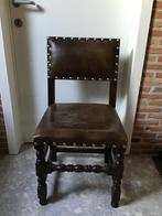 Stoelen, Huis en Inrichting, Stoelen, Ophalen, Gebruikt, Leer, Rustiek