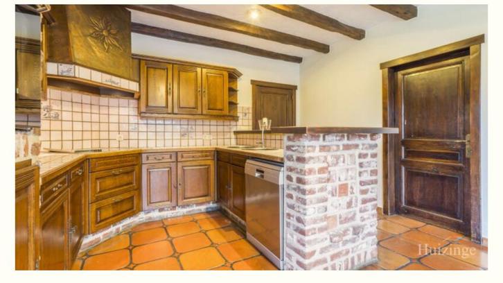 Authentieke Landelijke Keuken in Eik, Huis en Inrichting, Keuken | Complete keukens, Gebruikt, U-keuken, Bruin, Hout, Ophalen