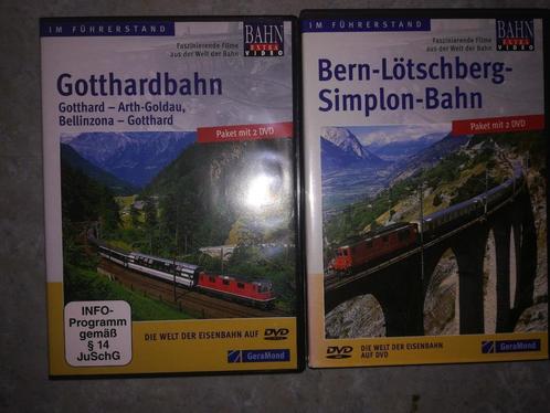 2 x 2 DVD BAHN EXTRA  BLS  LOTSCHBERGBAHN  SBB GOTTARDBAHN, Collections, Trains & Trams, Comme neuf, Train, Enlèvement ou Envoi