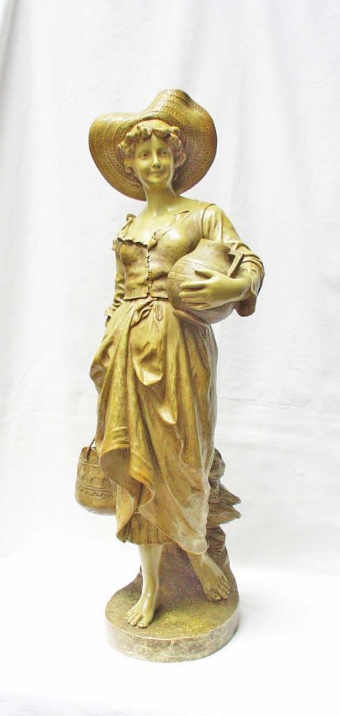 Goldscheider - Statue Art Nouveau - 67 cm., Antiquités & Art, Art | Sculptures & Bois, Enlèvement ou Envoi