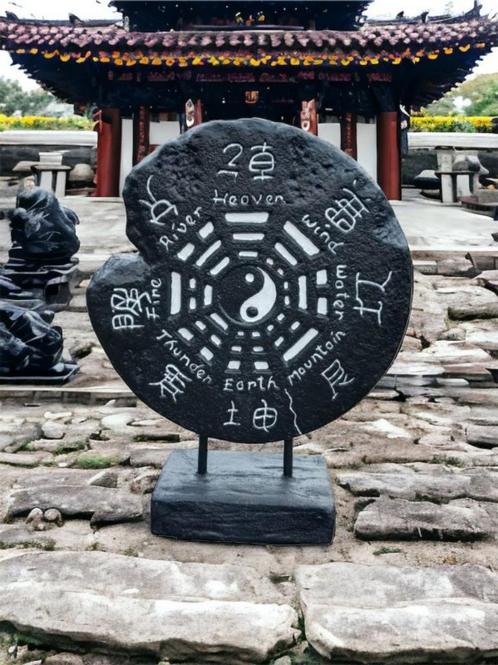 Assiette en pierre Feng Shui, Jardin & Terrasse, Statues de jardin, Neuf, Bouddha, Pierre, Enlèvement