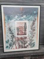 Lithographie signe René carcan, Antiquités & Art, Enlèvement ou Envoi