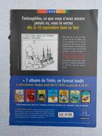 Herge Tintin Kuifje - Pub 75 jaar Le Soir, Collections, Tintin, Autres types, Utilisé, Enlèvement ou Envoi