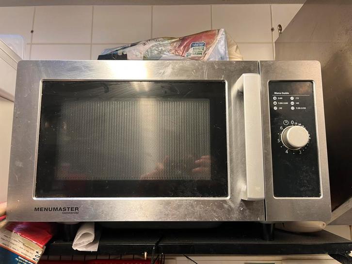 Micro-ondes Horeca Menumaster RMS 510 DS en acier inoxydable, Electroménager, Micro-ondes, Comme neuf, Autoportant, 45 à 60 cm