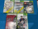 5 jeux xbox 360 dont 3 avec cello the hobbit grid2 pr4 mxgpj, Enlèvement, Neuf