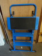 Blauw werkbank/trap, Enlèvement, Comme neuf