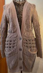 Caroline Biss 36 mooie gebreide variant gilet, Beige, Ophalen of Verzenden, Maat 36 (S), Gedragen