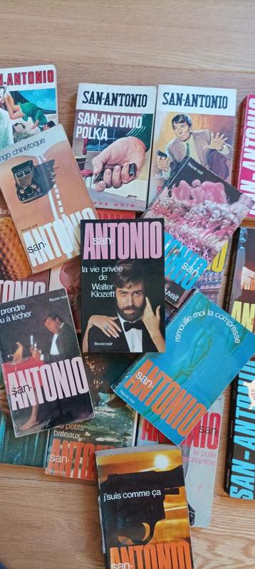 Lot de 114 livres  SAN ANTONIO,  vendu à la pièce aussi beschikbaar voor biedingen