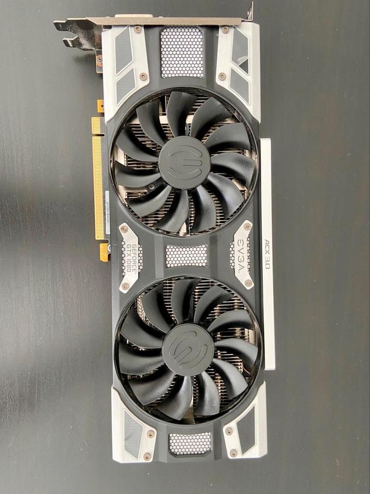 Carte graphique EVGA GTX 1080 8 Go GDDR5X, Computers en Software, Videokaarten, Gebruikt, Nvidia, PCI, GDDR5, HDMI, DisplayPort