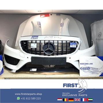 W205 C205 AMG VOORKOP WIT Mercedes C Klasse COMPLEET 2014-20 beschikbaar voor biedingen