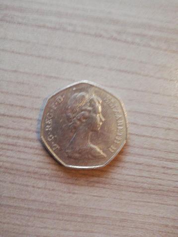 Munt Engeland 50pence beschikbaar voor biedingen