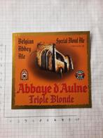 Bieretiket Abbaye d'Aulne tripel, Collections, Enlèvement ou Envoi, Neuf