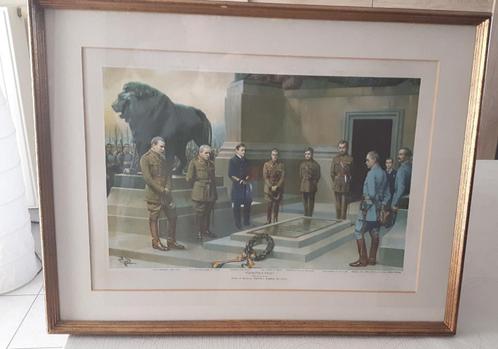 WOI - PRENT GRAF ONBEKENDE SOLDAAT, Verzamelen, Militaria | Algemeen, Kunstobject, Ophalen of Verzenden