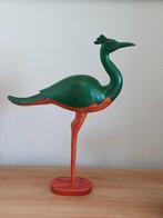 Vintage grote houten kraanvogel ? Mooie patine, Ophalen