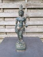 Bronzen beeld van de godin Sri/Lakshmi/Azië/Indonesië, Ophalen of Verzenden