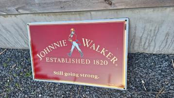Emaille bord Johnnie Walker whisky 1994 emaillerie Belge