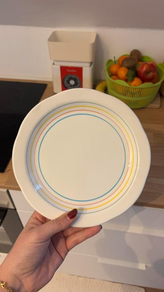 5 vintage keramische quadrifoglio-borden gemaakt in Italië, Huis en Inrichting, Keuken | Servies, Gebruikt, Bord(en), Overige stijlen