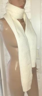 sjaal gebreid crème wit, Verzenden, Nieuw, Maat 36 (S), Sjaal
