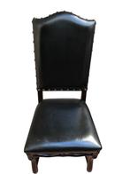 Lederen stoelen 19 eeuw., Antiek en Kunst, Ophalen