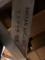 Bed  + matras - Ikea - Sultan Angered, Gris, Une personne, Utilisé, 200 cm