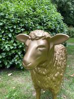 (Tuin)Beeld texel schaap, Goud eye catcher tuin, boerderij,, Tuin en Terras, Tuinbeelden, Ophalen, Nieuw, Kunststof, Dierenbeeld