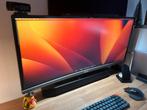 ASUS PG348Q 34" Ultrawide G-Sync 100Hz + Originele Doos, Gaming, Hoofdtelefoonaansluiting, Ophalen of Verzenden, Zo goed als nieuw