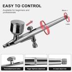 Airbrush set | dubbele actie | luchtborstelset | Nieuw, Hobby en Vrije tijd, -, Verzenden, -, Nieuw