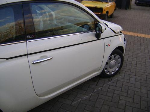 Fiat 500 C 0,9, Auto diversen, Ongevalwagen, Automaat, Benzine, Cabriolet, Wit, Ophalen