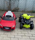 Audi en quad elektrische kinder auto's, Kinderen en Baby's, Speelgoed | Buiten | Accuvoertuigen, Gebruikt, Ophalen of Verzenden