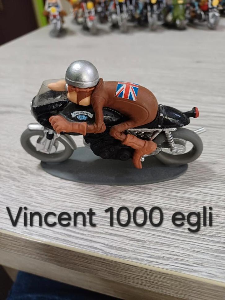 1 Joe en Bar Team Vincent 1000 Egli-motorfietsen, Verzamelen, Stripfiguren, Beeldje of Figuurtje, Overige figuren, Ophalen of Verzenden