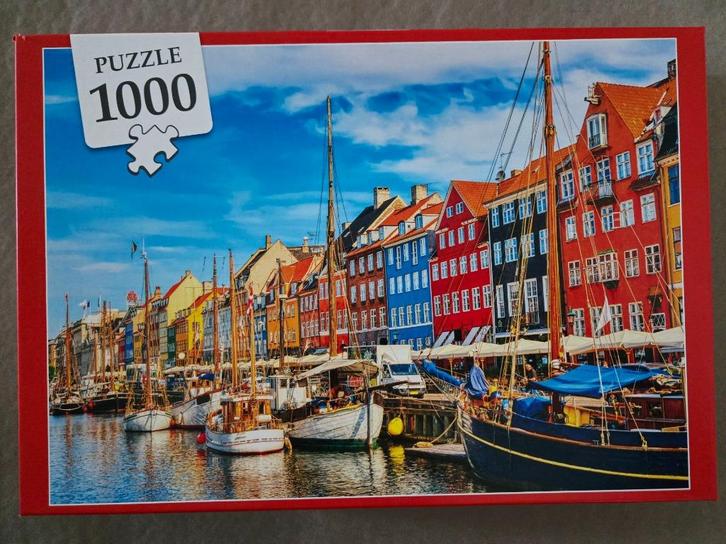 Puzzel 1000 1.000 st. “Copenhagen”, Hobby en Vrije tijd, Denksport en Puzzels, Zo goed als nieuw, Legpuzzel, 500 t/m 1500 stukjes