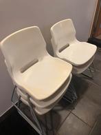 Set stoelen van Ikea, Huis en Inrichting, Stoelen, Ophalen, Kunststof, Gebruikt, Wit