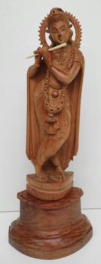 Statue de joueur de flûte hindou, déesse Krishna, Antiquités & Art, Art | Sculptures & Bois, Enlèvement ou Envoi