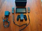 SWITCH V1 256GB ATMOSPHÈRE  +- 30JEUX.   4690 BASSENGE, Ophalen, Gebruikt, Met 2 controllers, Switch Original