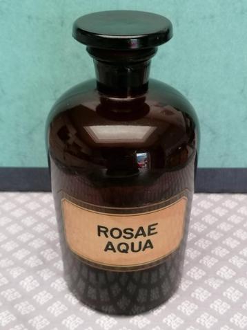 Apotheekfles Rosae Aqua 1liter. Rozenwater " sfeermaker" TOP beschikbaar voor biedingen