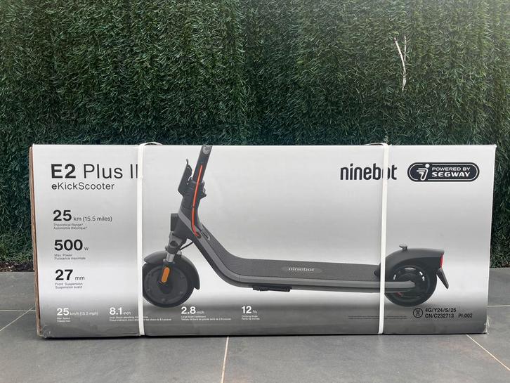 Ninebot E2 plus II ‼️NOG IN DOOS‼️, Fietsen en Brommers, Steps, Zo goed als nieuw, Elektrische step (E-scooter), Ophalen