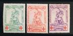 Belgique : COB 126/28 ** Croix-Rouge 1914., Neuf, Sans timbre, Timbre-poste, Enlèvement ou Envoi