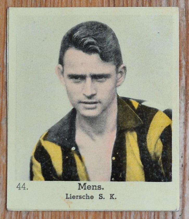 1930s Lecocq (pre panini) 44 Gommaar Mens Lierse SK, Verzamelen, Sportartikelen en Voetbal, Gebruikt, Poster, Plaatje of Sticker