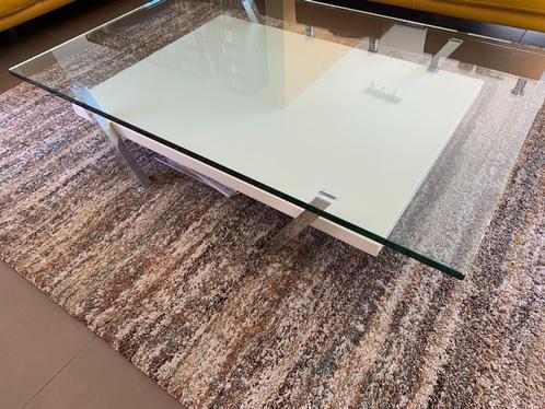 Salontafel en vloerkleed, Huis en Inrichting, Tafels | Salontafels, Glas, Ophalen