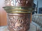 3 cache-pots en cuivre, Antiquités & Art, Enlèvement ou Envoi, Cuivre