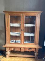 Vitrine en chêne massif à vendre, Maison & Meubles, Armoires | Vitrines, Enlèvement, Utilisé, Chêne