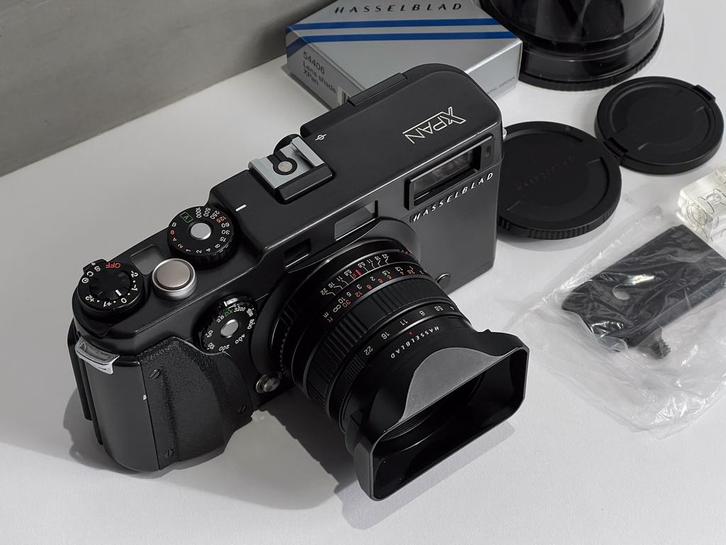 Hasselblad XPan, 45mm lens Kit, 0042!!!, Audio, Tv en Foto, Fotocamera's Analoog, Zo goed als nieuw, Ophalen of Verzenden