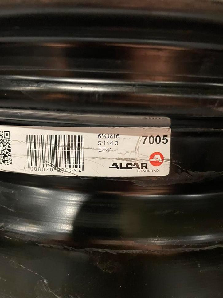 4 jantes acier 16 pouces +tpms – 5114,3, Autos : Pièces & Accessoires, Pneus & Jantes, Pneu(s), 16 pouces, Enlèvement