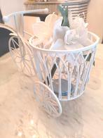 Petit vélo pour pot de fleurs en fer forgé blanc, Jardin & Terrasse, Enlèvement, Neuf