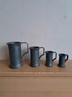 SET of 4 French Pewter
Tankard Graduated
Measures Demart, Ophalen of Verzenden, Zo goed als nieuw